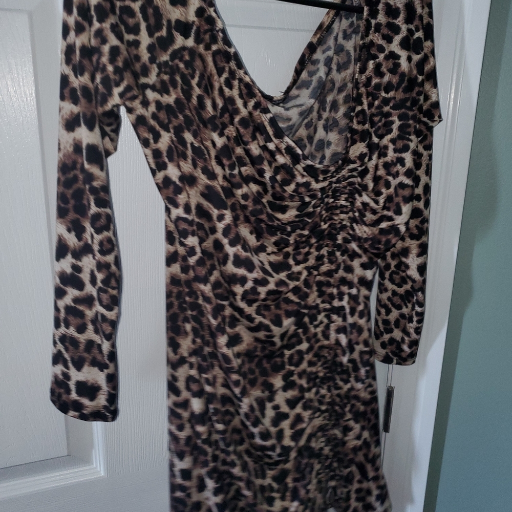 Animal print dress